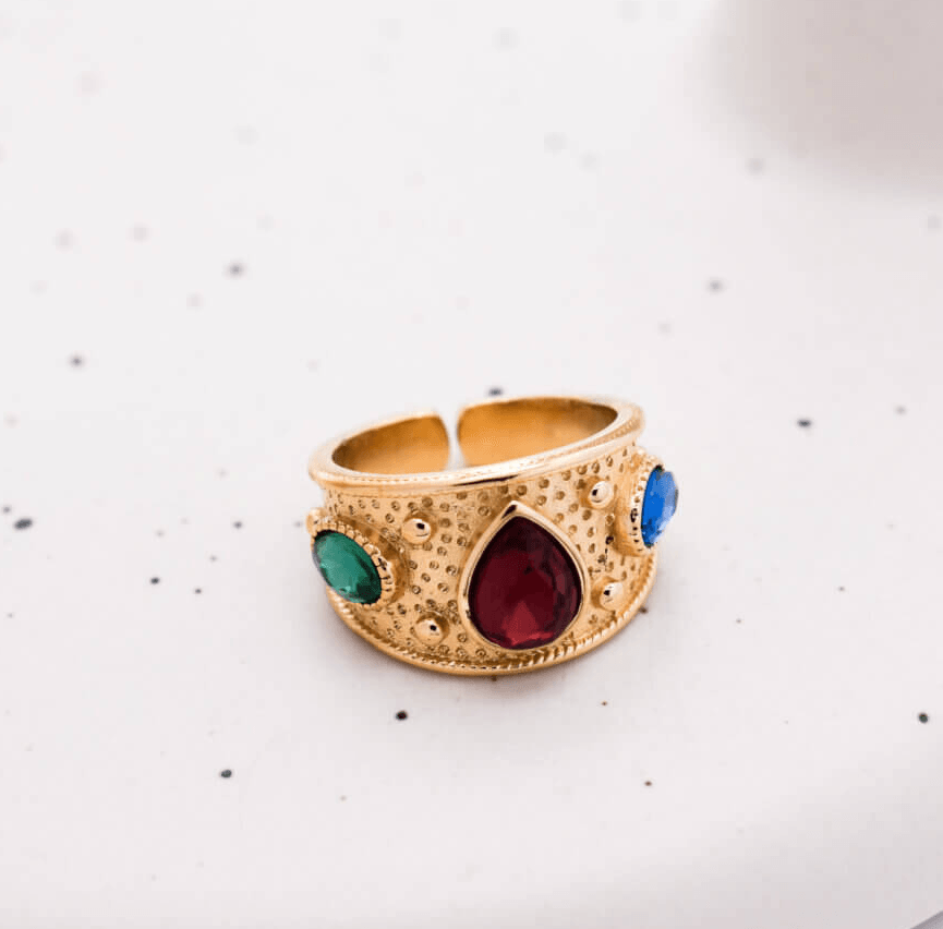 Adaline Ατσάλινo δαχτυλίδι - Lilah jewellery boutique