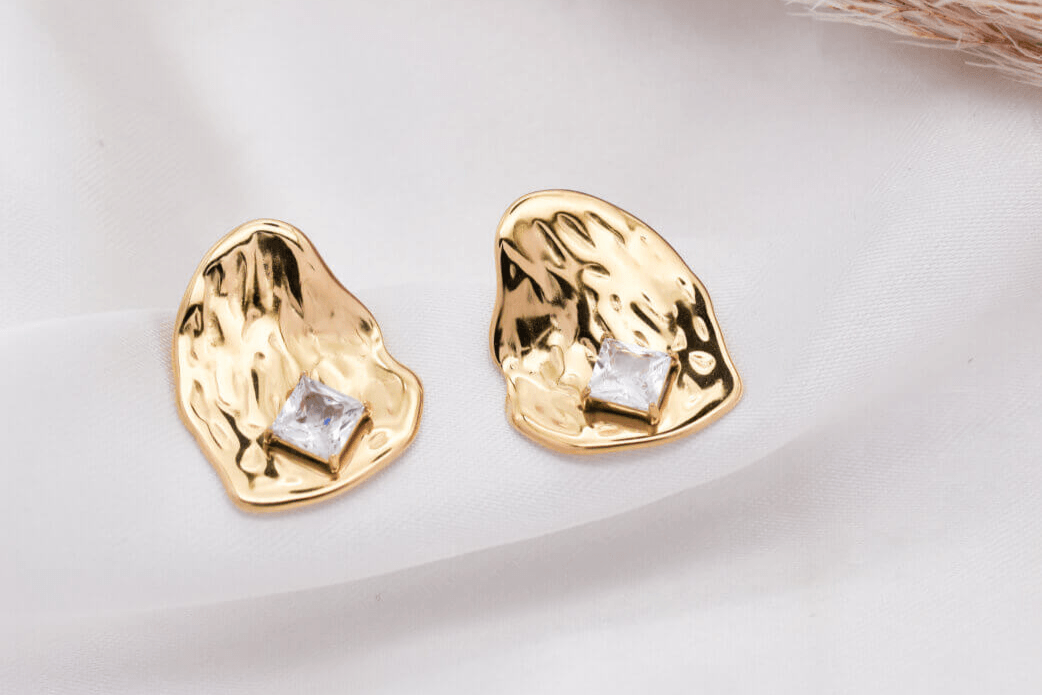 Enola Ατσάλινα σκουλαρίκια - Lilah jewellery boutique