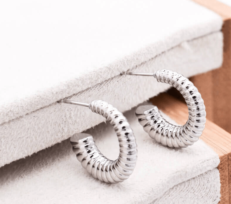 Posh Ατσάλινα σκουλαρίκια - Lilah jewellery boutique