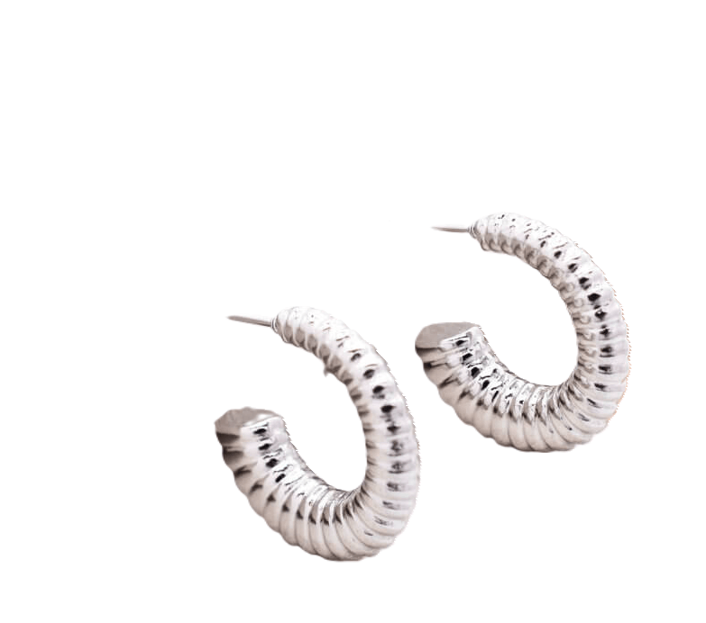 Posh Ατσάλινα σκουλαρίκια - Lilah jewellery boutique
