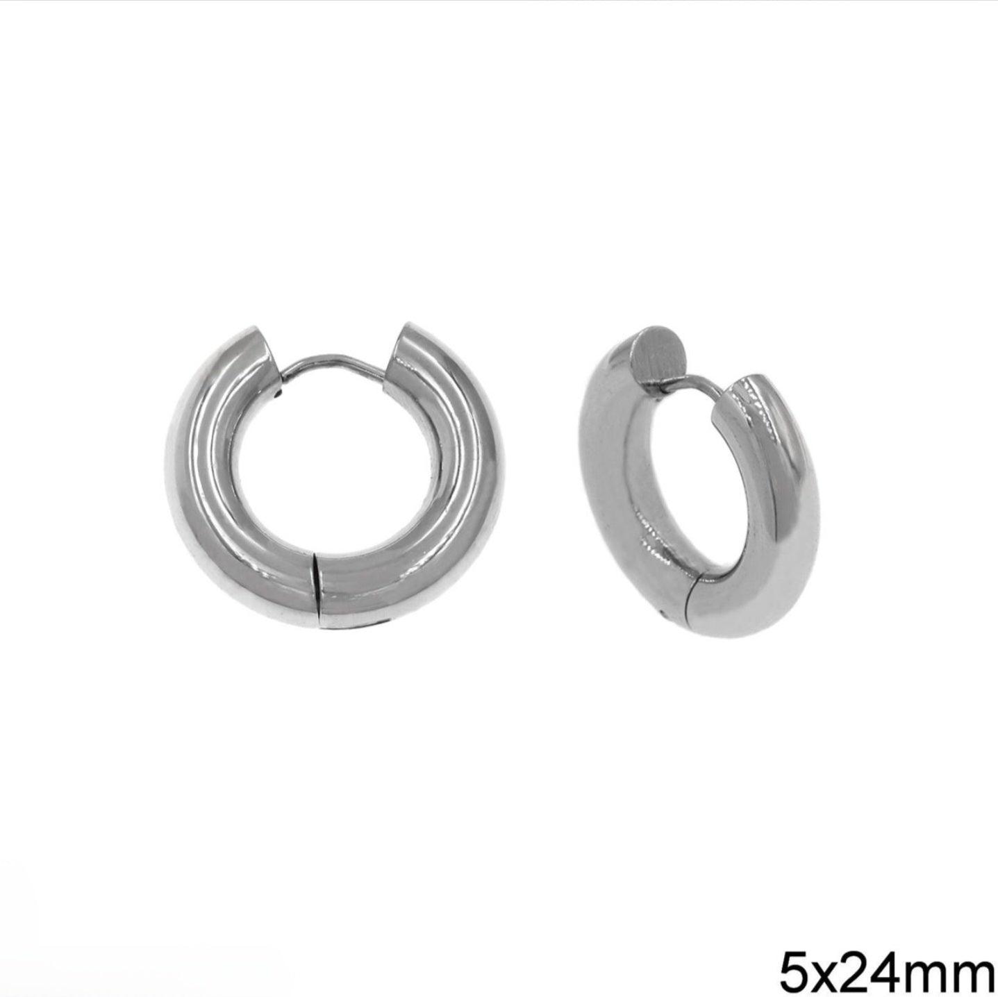 Σκουλαρίκια κρίκοι little hoop - Lilah jewellery boutique