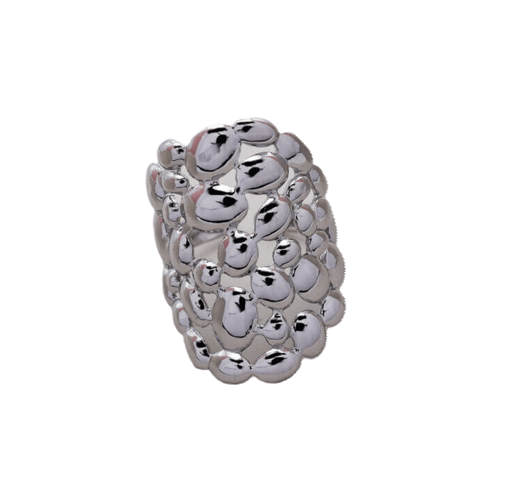 Bubble Ατσάλινo δαχτυλίδι - Lilah jewellery boutique