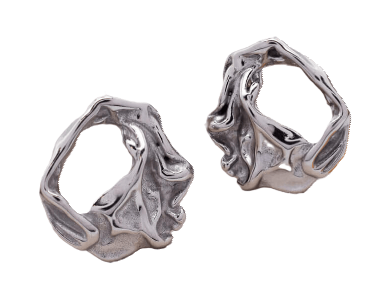 Cliff Ατσάλινα σκουλαρίκια - Lilah jewellery boutique