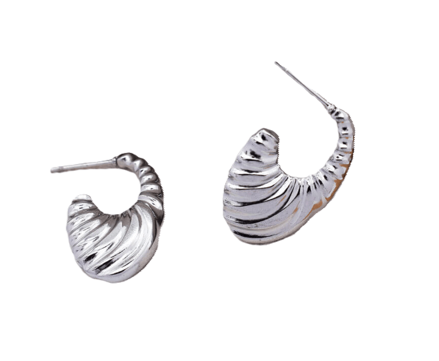 Silvia Ατσάλινα σκουλαρίκια - Lilah jewellery boutique