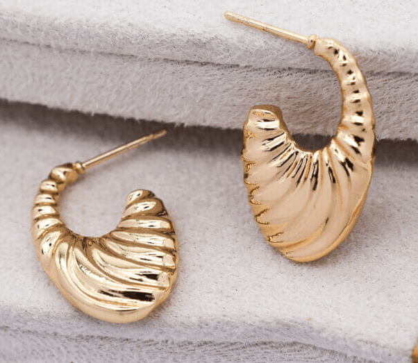 Silvia Ατσάλινα σκουλαρίκια - Lilah jewellery boutique