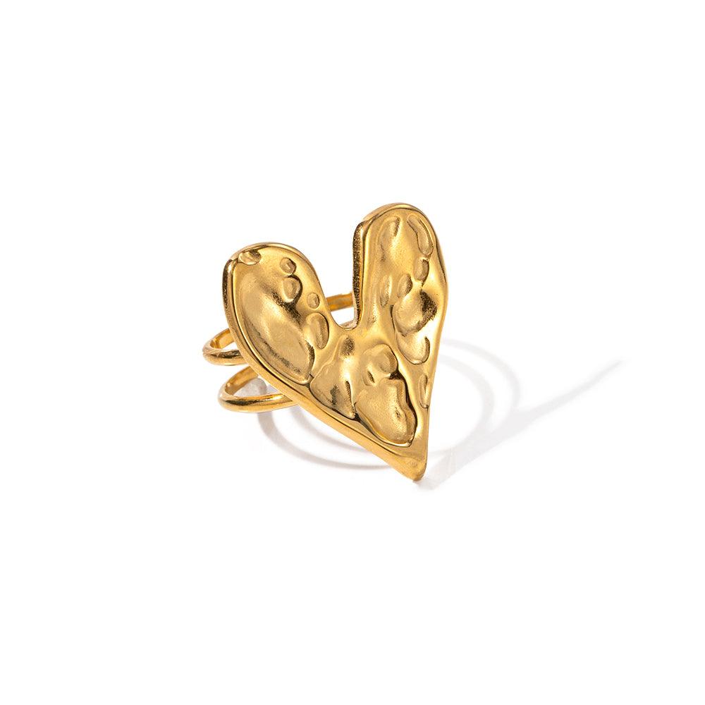 Ατσάλινo δαχτυλίδι Beatrix - Lilah jewellery boutique
