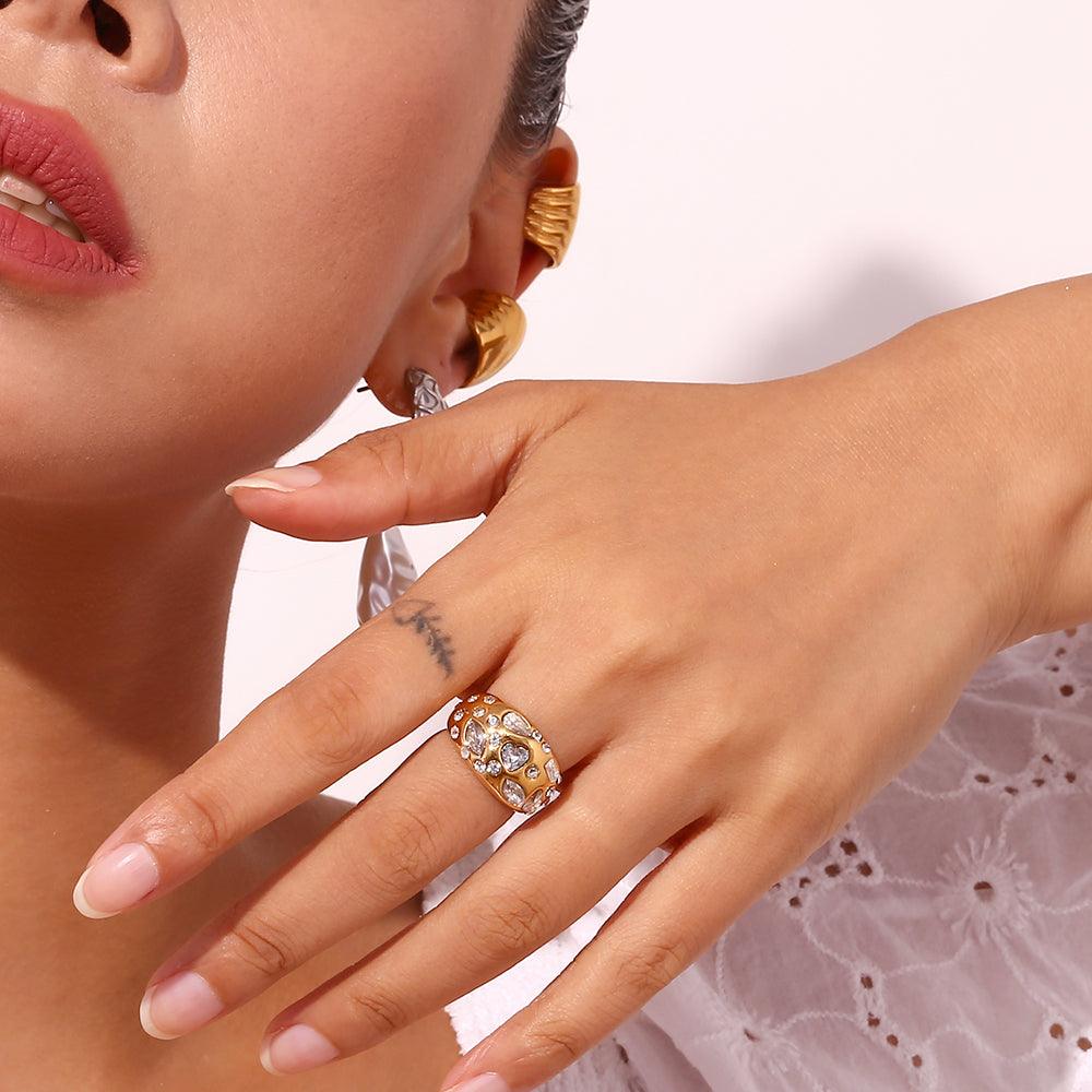 Merida Ατσάλινo δαχτυλίδι - Lilah jewellery boutique