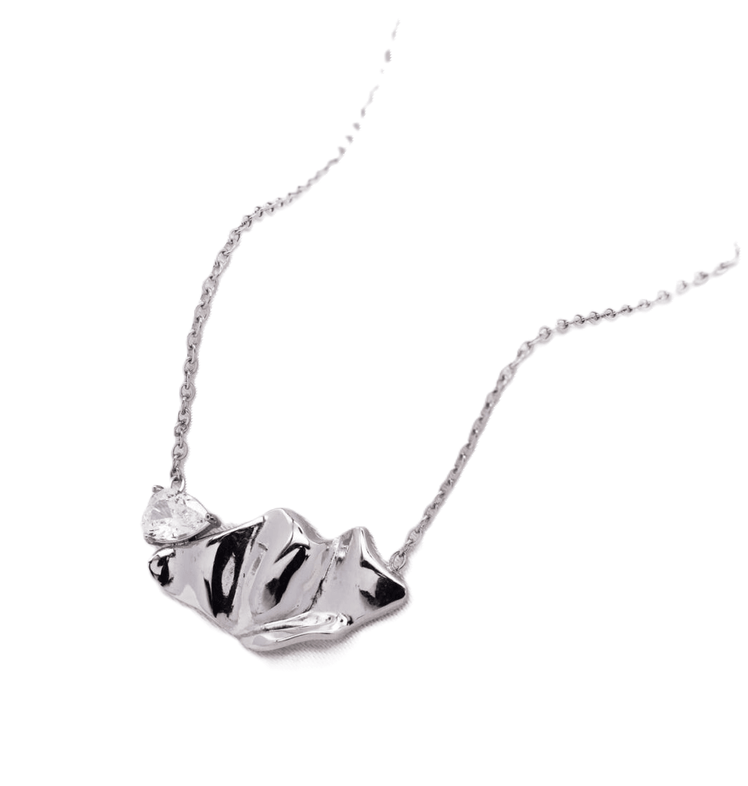 Sparkle Ατσάλινo Κολιέ - Lilah jewellery boutique