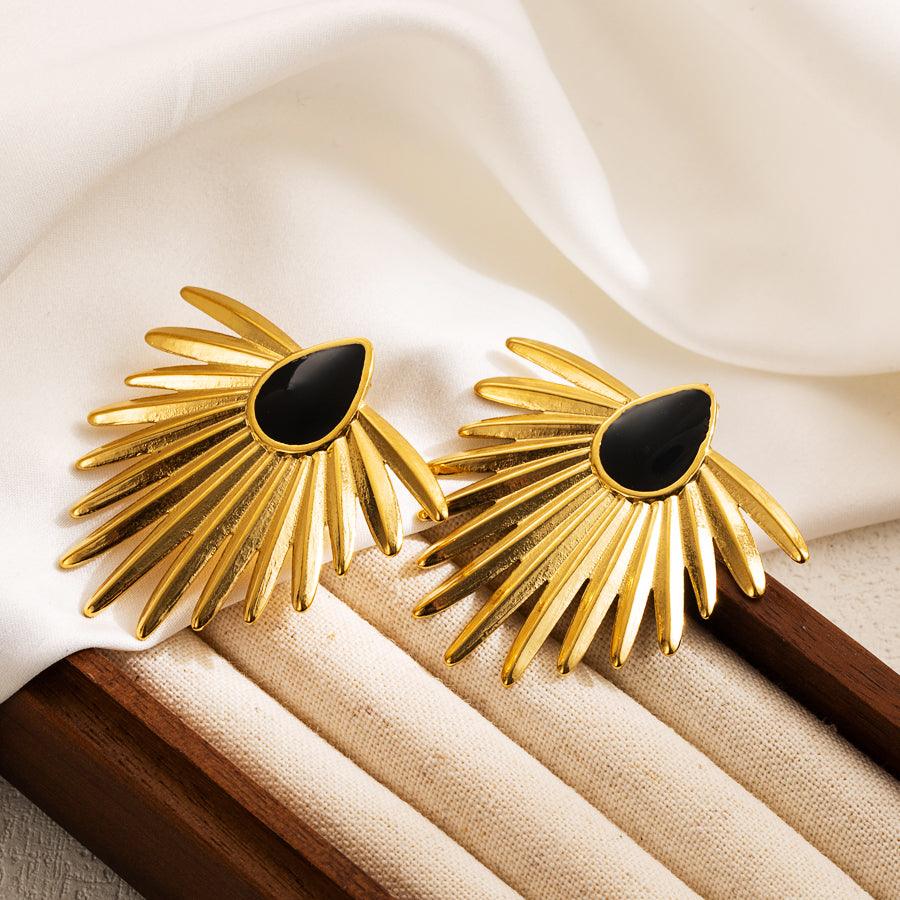 Ατσάλινα σκουλαρίκια Palma - Lilah jewellery boutique