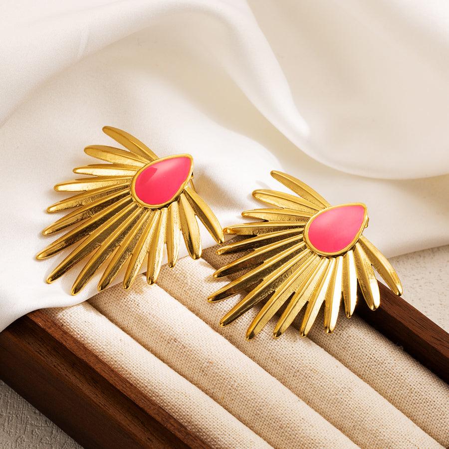 Ατσάλινα σκουλαρίκια Palma - Lilah jewellery boutique