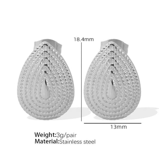 Ατσάλινα σκουλαρίκια Guli - Lilah jewellery boutique