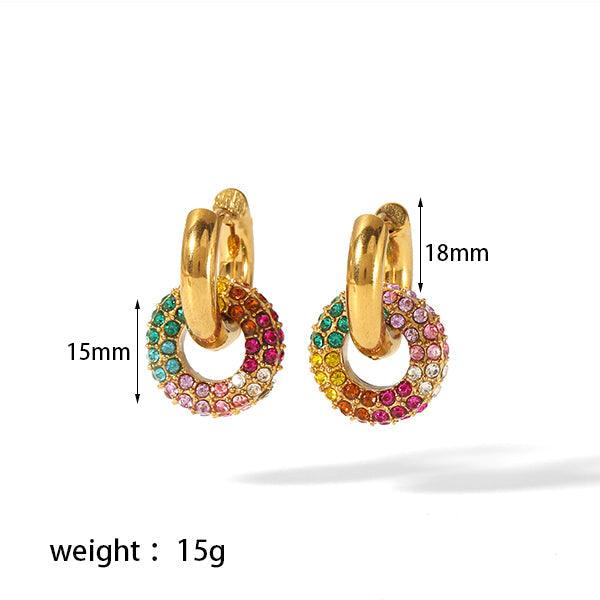 Ατσάλινα σκουλαρίκια Pamela - Lilah jewellery boutique