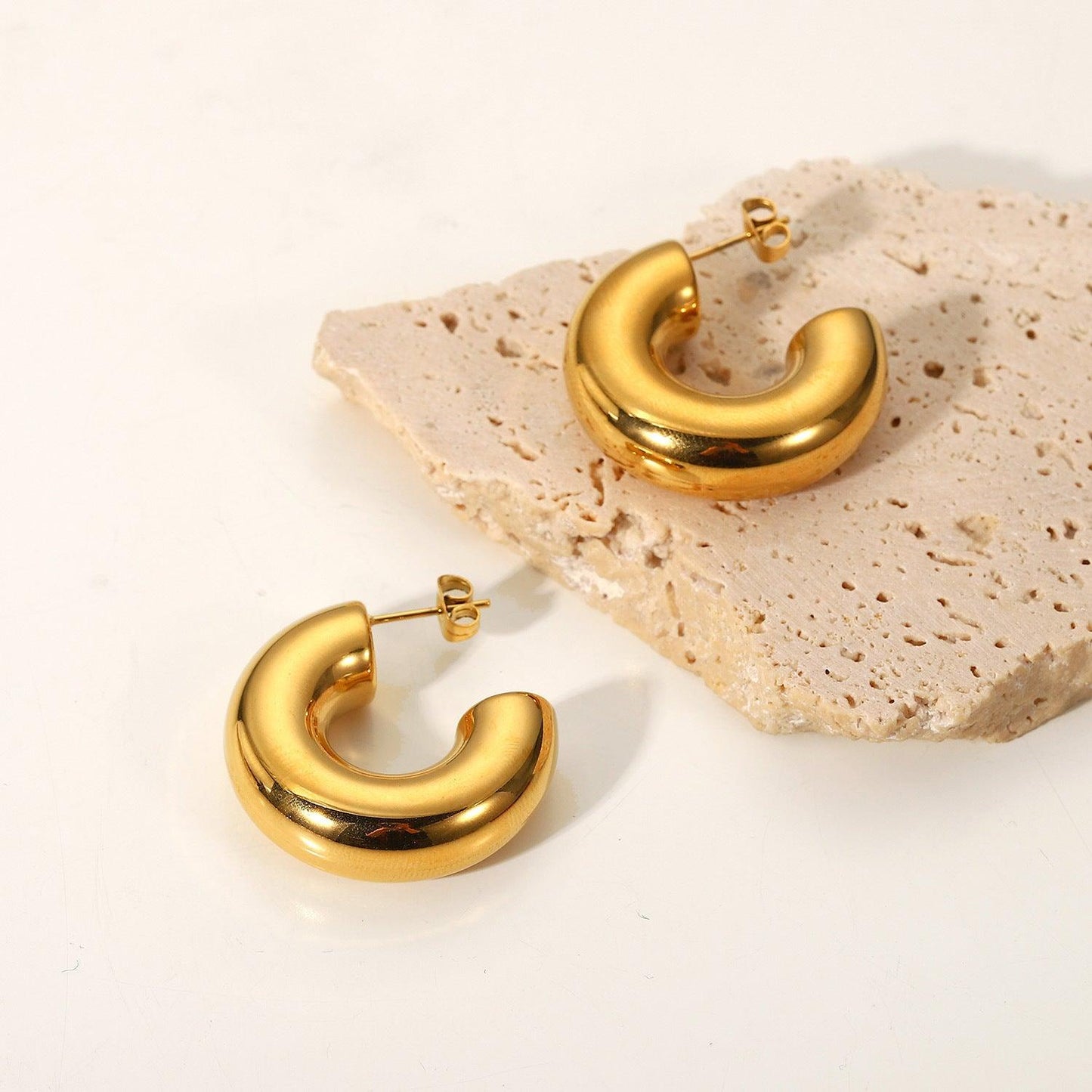 Ατσάλινα σκουλαρίκια Clasic - Lilah jewellery boutique