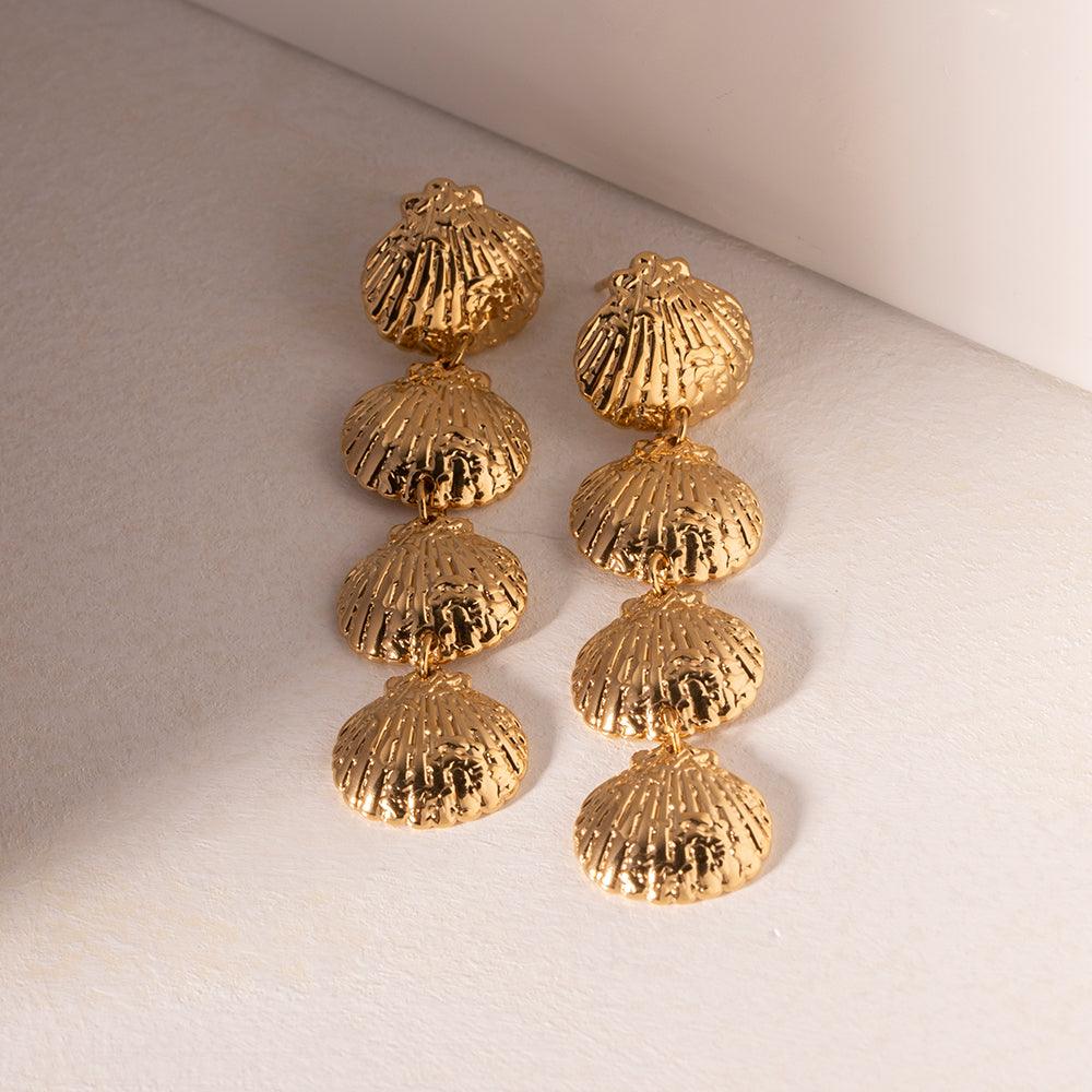 Ατσάλινα σκουλαρίκια Shelly - Lilah jewellery boutique