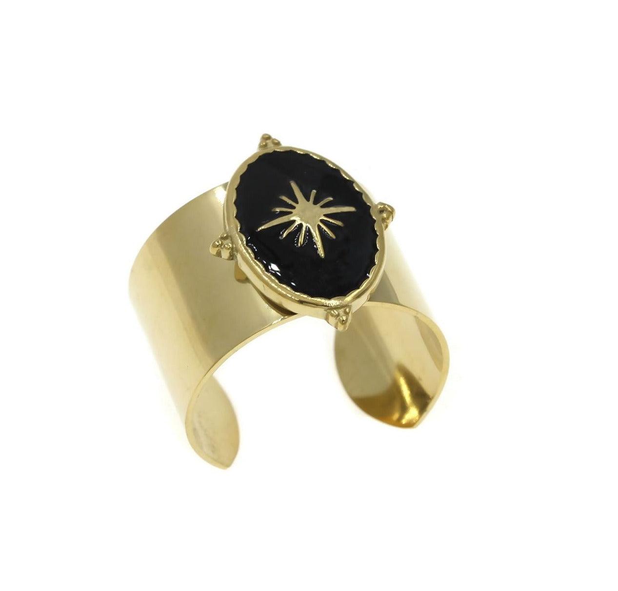 Stary Ατσάλινο δαχτυλίδι - Lilah jewellery boutique