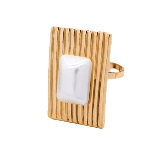 Aloisen Ατσάλινo δαχτυλίδι - Lilah jewellery boutique