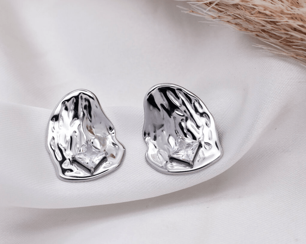 Enola Ατσάλινα σκουλαρίκια - Lilah jewellery boutique