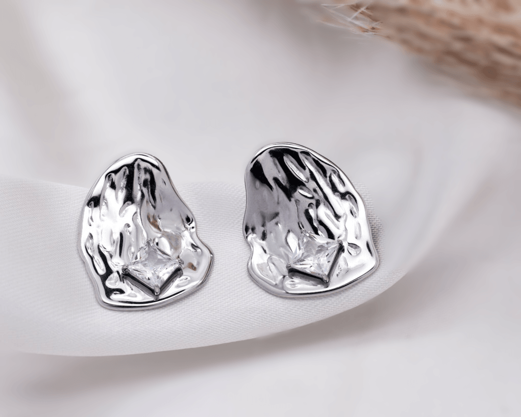 Enola Ατσάλινα σκουλαρίκια - Lilah jewellery boutique