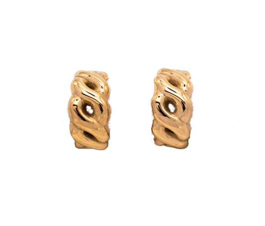 Infinity Ατσάλινα σκουλαρίκια - Lilah jewellery boutique