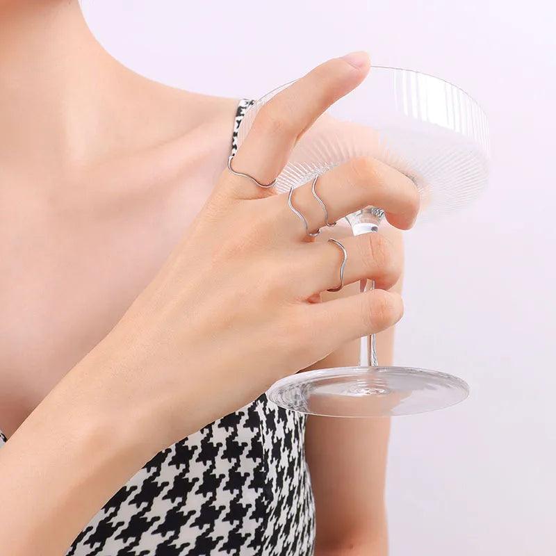Jewelry Lady Geometric 304 Stainless Steel Titanium Steel 18K Gold Plated Plating - Lilah jewellery boutique