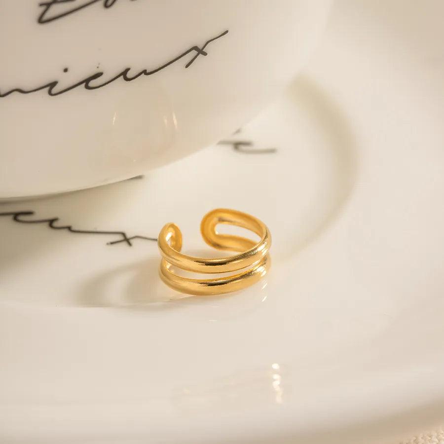 1 Piece Simple Style C Shape Plating 304 Stainless Steel Ear clips - Lilah jewellery boutique