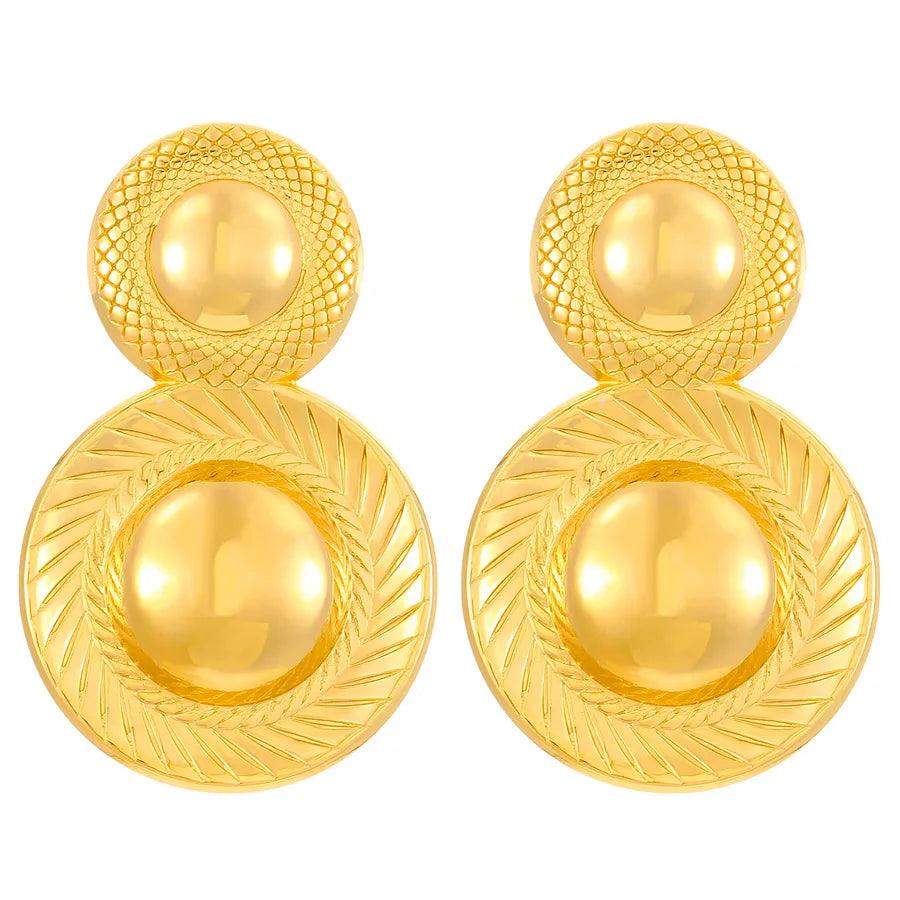 1 Pair Retro Solid Color Plating 304 Stainless Steel Stainless Steel Earrings - Lilah jewellery boutique