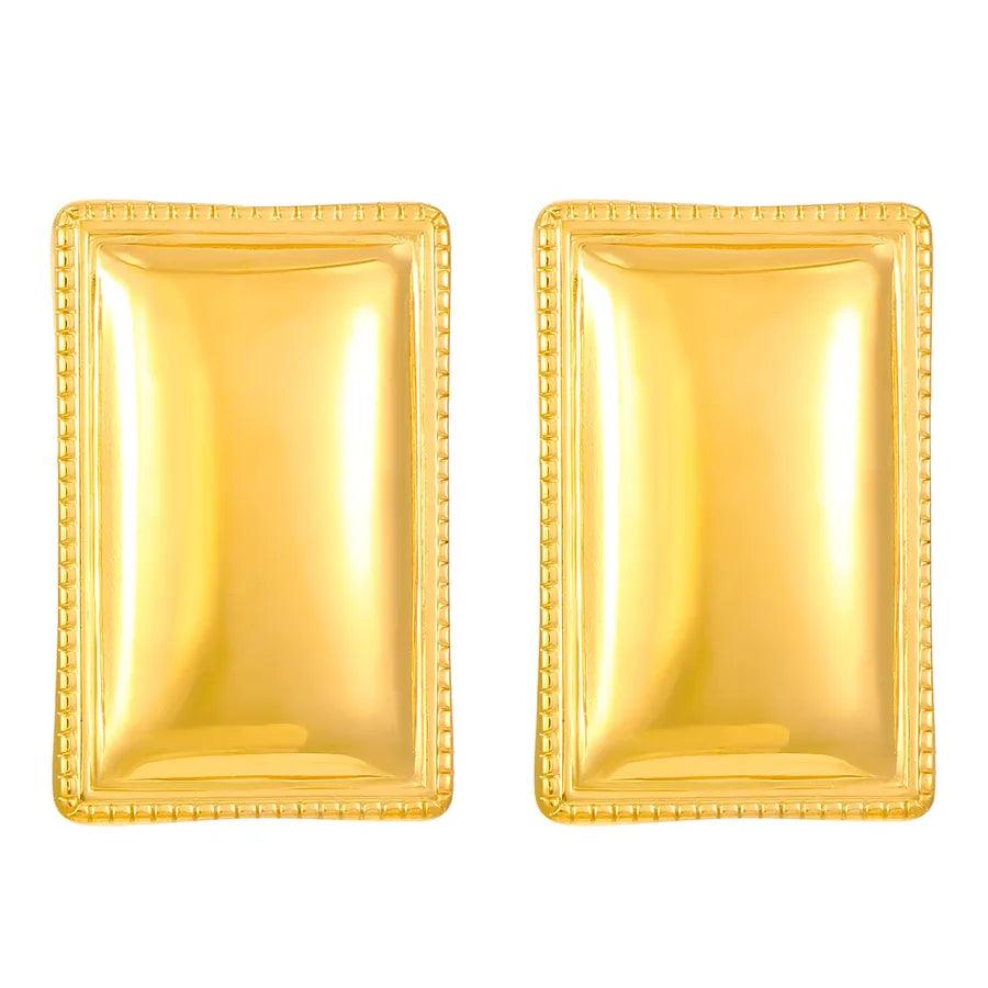 1 Pair Retro Solid Color Plating 304 Stainless Steel Stainless Steel Earrings - Lilah jewellery boutique