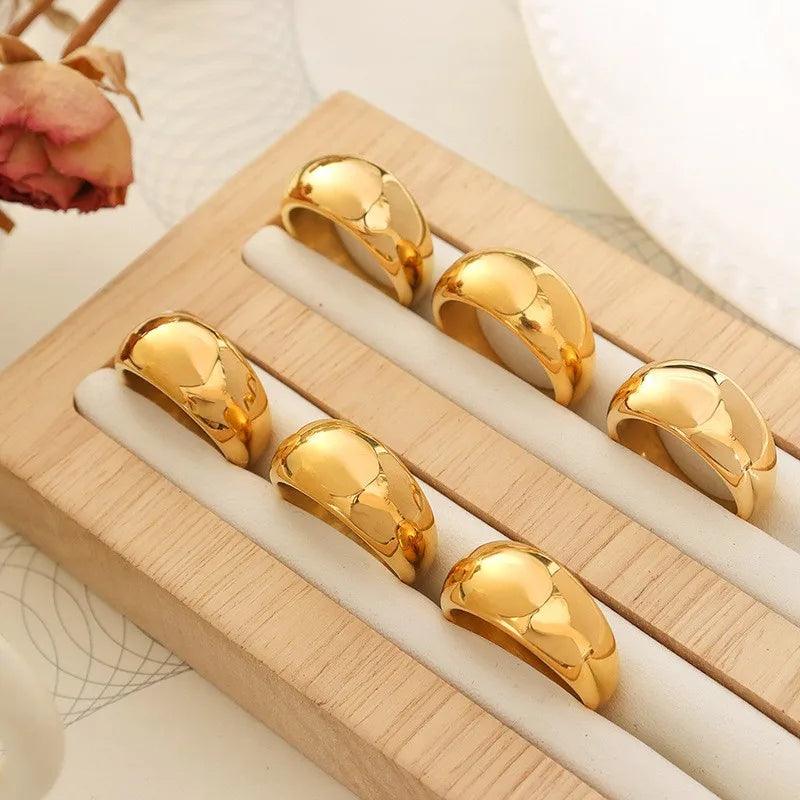 Wholesale Jewelry 304 Stainless Steel 18K Gold Plated Rings - Lilah jewellery boutique