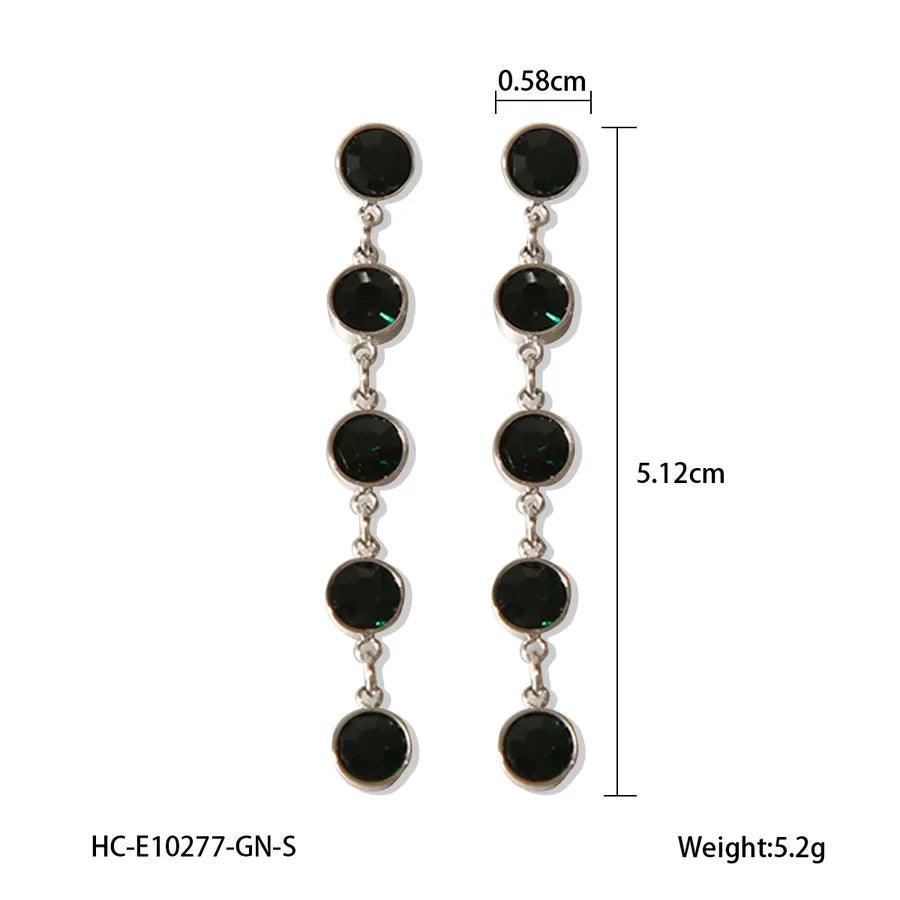 1 Pair IG Style Exaggerated Tassel 304 Stainless Steel Titanium Steel 18K Gold Plated Drop Earrings - Lilah jewellery boutique