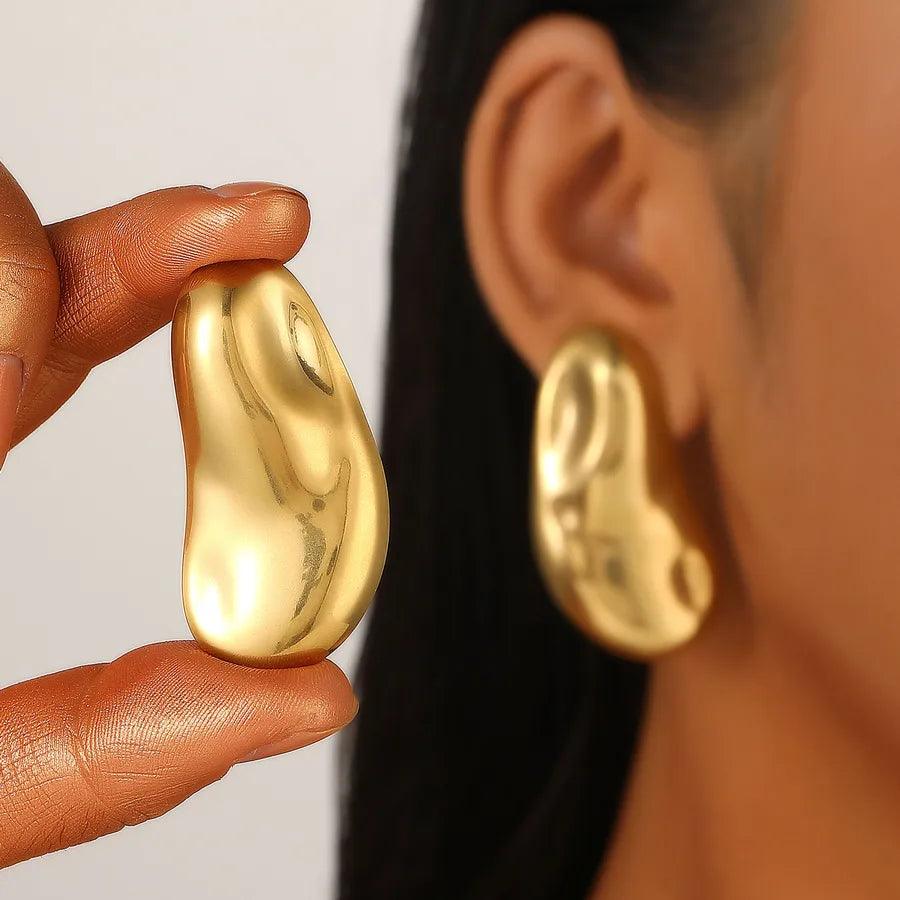 1 Pair Simple Style IG Style Geometric Plating 304 Stainless Steel Ear Studs - Lilah jewellery boutique