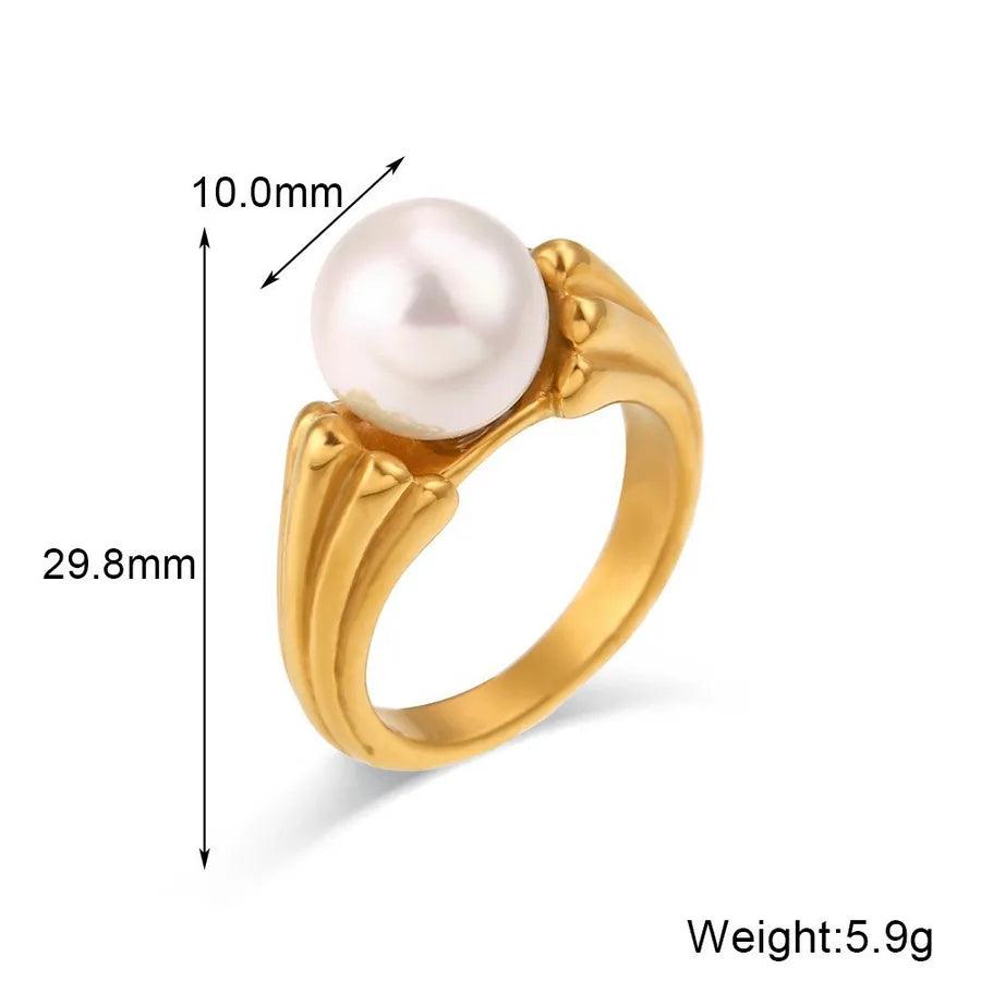 Jewelry Lady Geometric 304 Stainless Steel Zircon Plating Rings - Lilah jewellery boutique