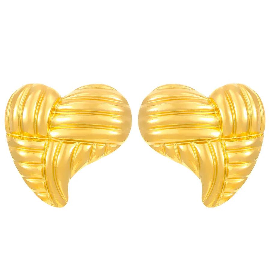 1 Pair Retro Solid Color Plating 304 Stainless Steel Stainless Steel Earrings - Lilah jewellery boutique
