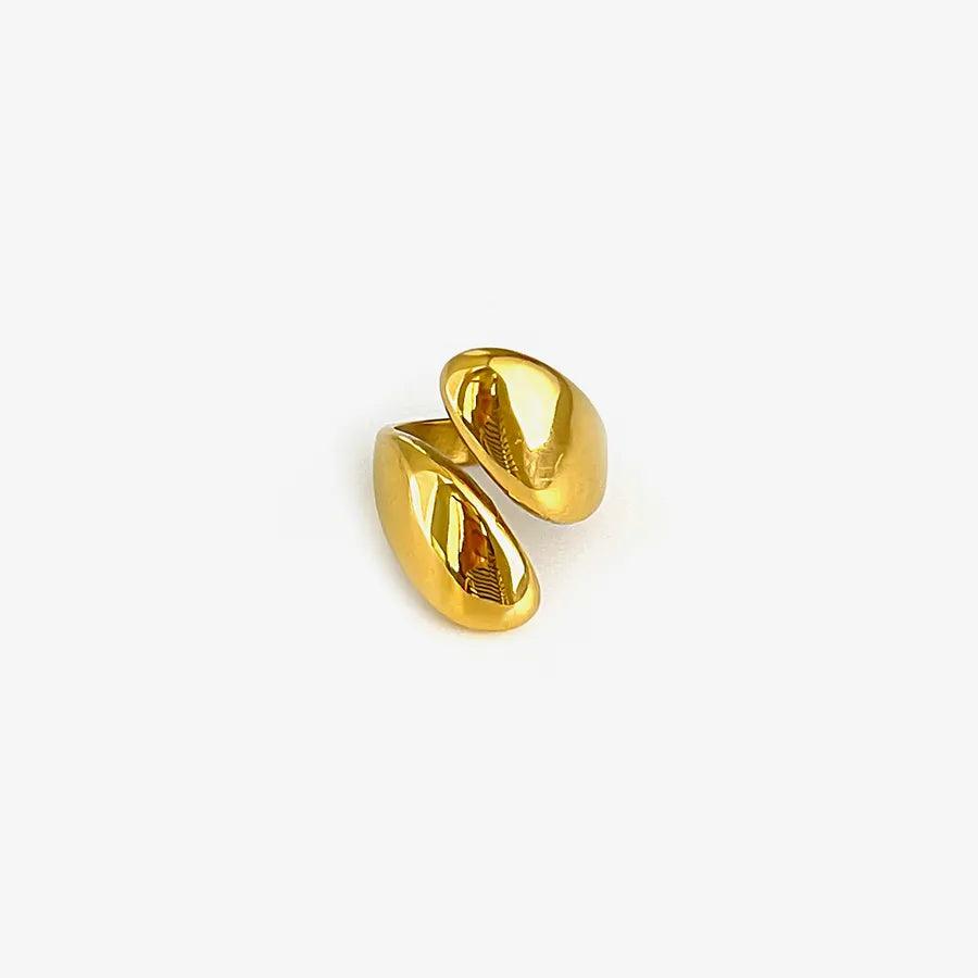 Jewelry Simple Style Classic Style Solid Color 304 Stainless Steel Irregular Plating Stainless Steel Rings - Lilah jewellery boutique
