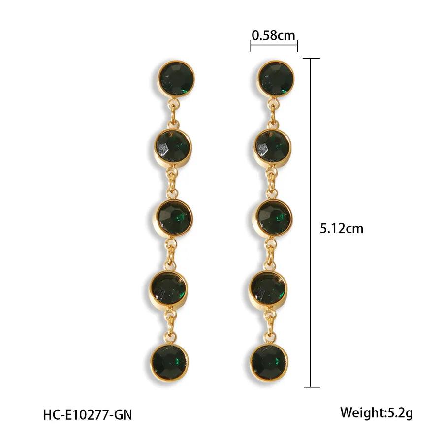 1 Pair IG Style Exaggerated Tassel 304 Stainless Steel Titanium Steel 18K Gold Plated Drop Earrings - Lilah jewellery boutique