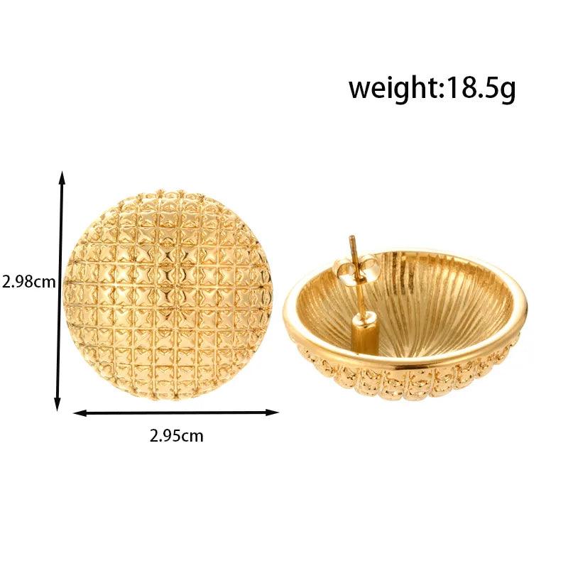 1 Pair IG Style Vintage Style French Style Geometric Butterfly Pleated Inlay 304 Stainless Steel Pearl Ear Studs - Lilah jewellery boutique