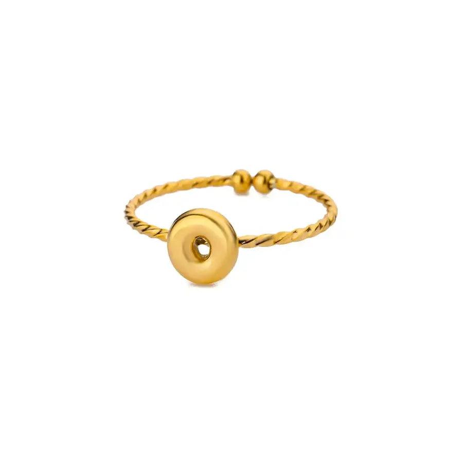 Wholesale Jewelry Elegant Simple Style Streetwear Letter 304 Stainless Steel Plating Open Rings - Lilah jewellery boutique