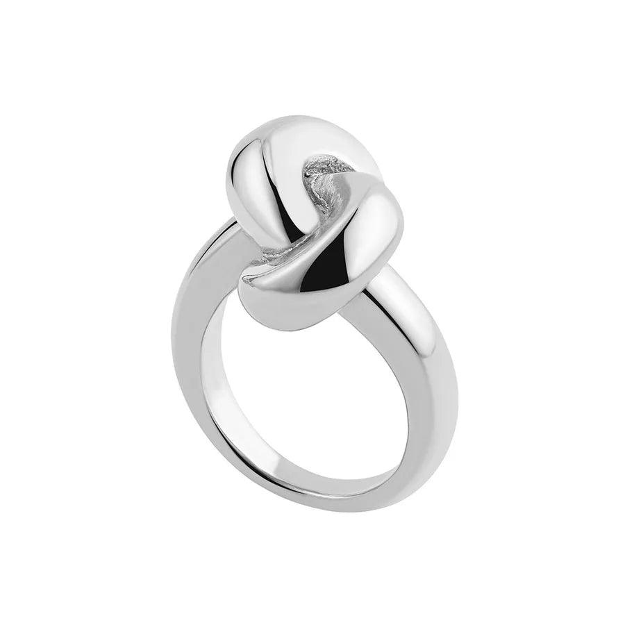 Wholesale Jewelry Simple Style Geometric Water Droplets Solid Color Titanium Steel Open Rings - Lilah jewellery boutique