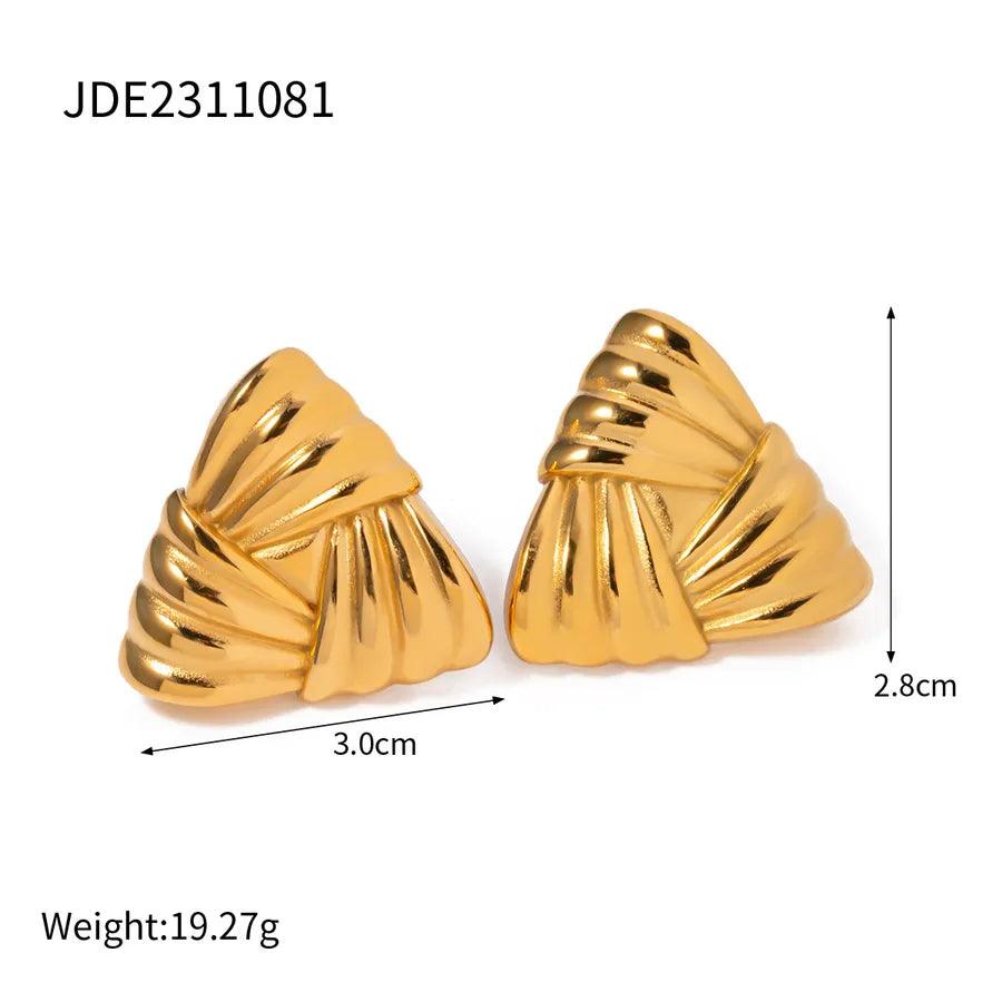 1 Pair Retro Solid Color Tassel 304 Stainless Steel Ear Studs - Lilah jewellery boutique