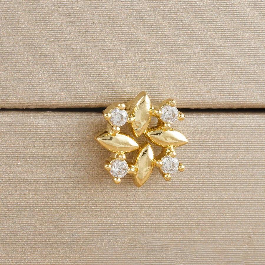 1 Piece Elegant Classic Style Geometric Bee Plating 304 Stainless Steel Artificial Pearls Zircon Drop Earrings Ear Studs - Lilah jewellery boutique