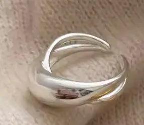 Wholesale Jewelry Simple Style Classic Style Solid Color 304 Stainless Steel Titanium Steel 18K Gold Plated Plating Rings - Lilah jewellery boutique