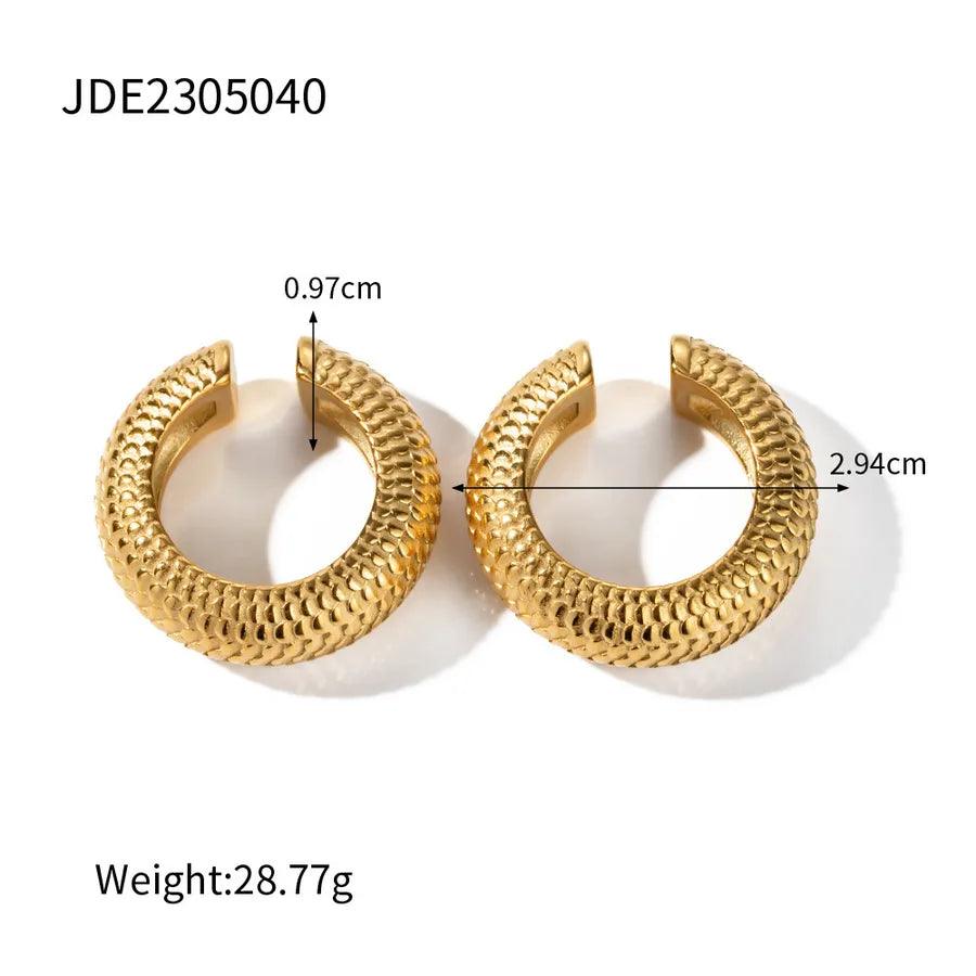1 Pair Simple Style Classic Style Geometric Plating 304 Stainless Steel Ear Studs - Lilah jewellery boutique