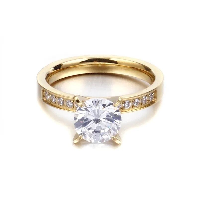 Titanium Steel 18K Gold Plated Korean Style Plating Geometric - Lilah jewellery boutique