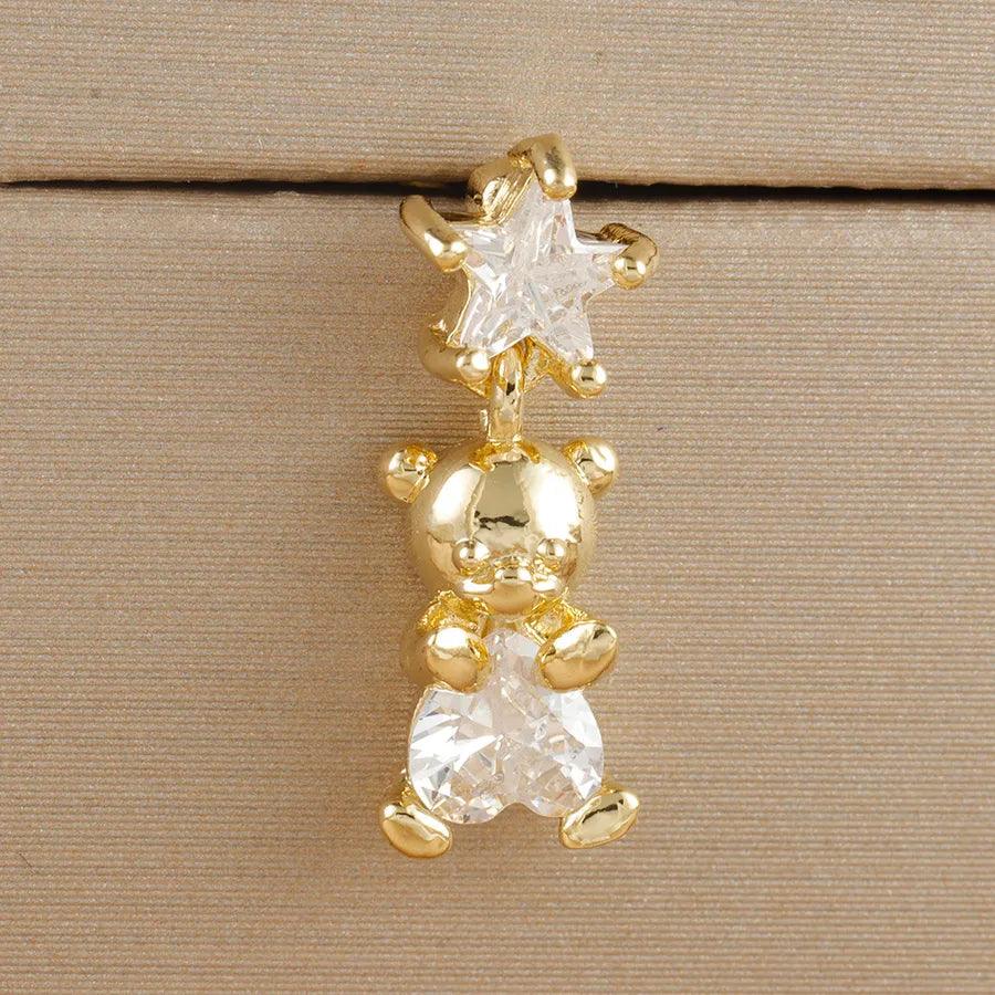 1 Piece Elegant Classic Style Geometric Bee Plating 304 Stainless Steel Artificial Pearls Zircon Drop Earrings Ear Studs - Lilah jewellery boutique