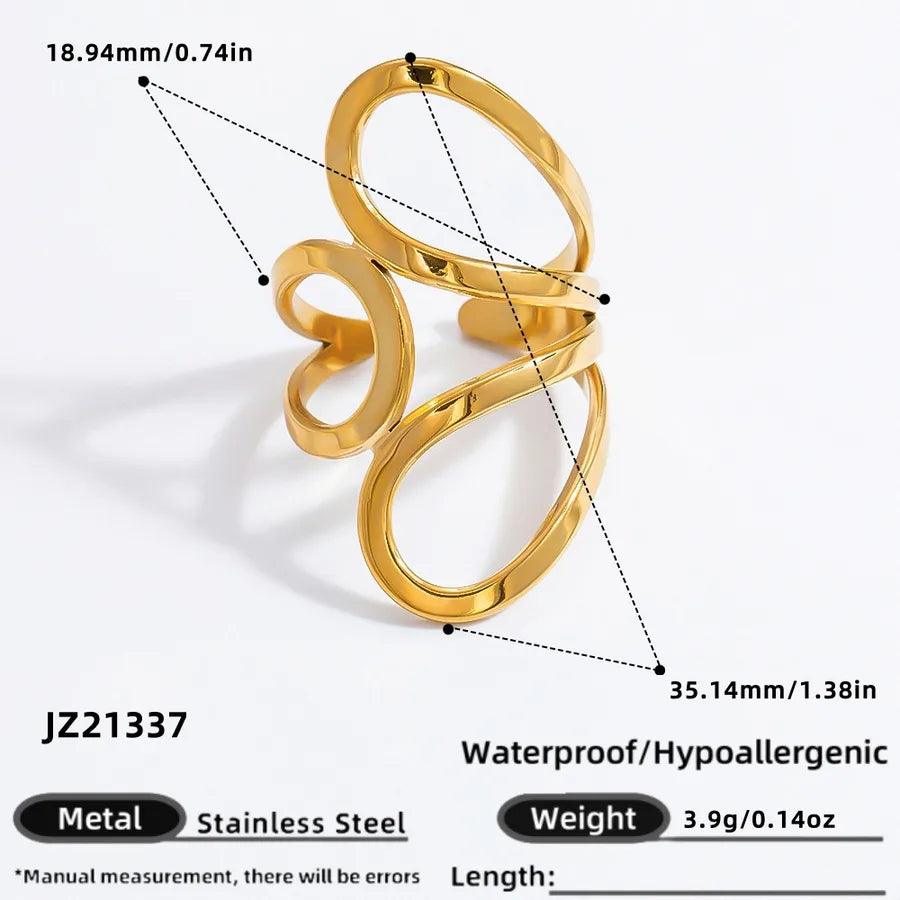 Jewelry Simple Style Geometric 304 Stainless Steel Pearl Rings - Lilah jewellery boutique