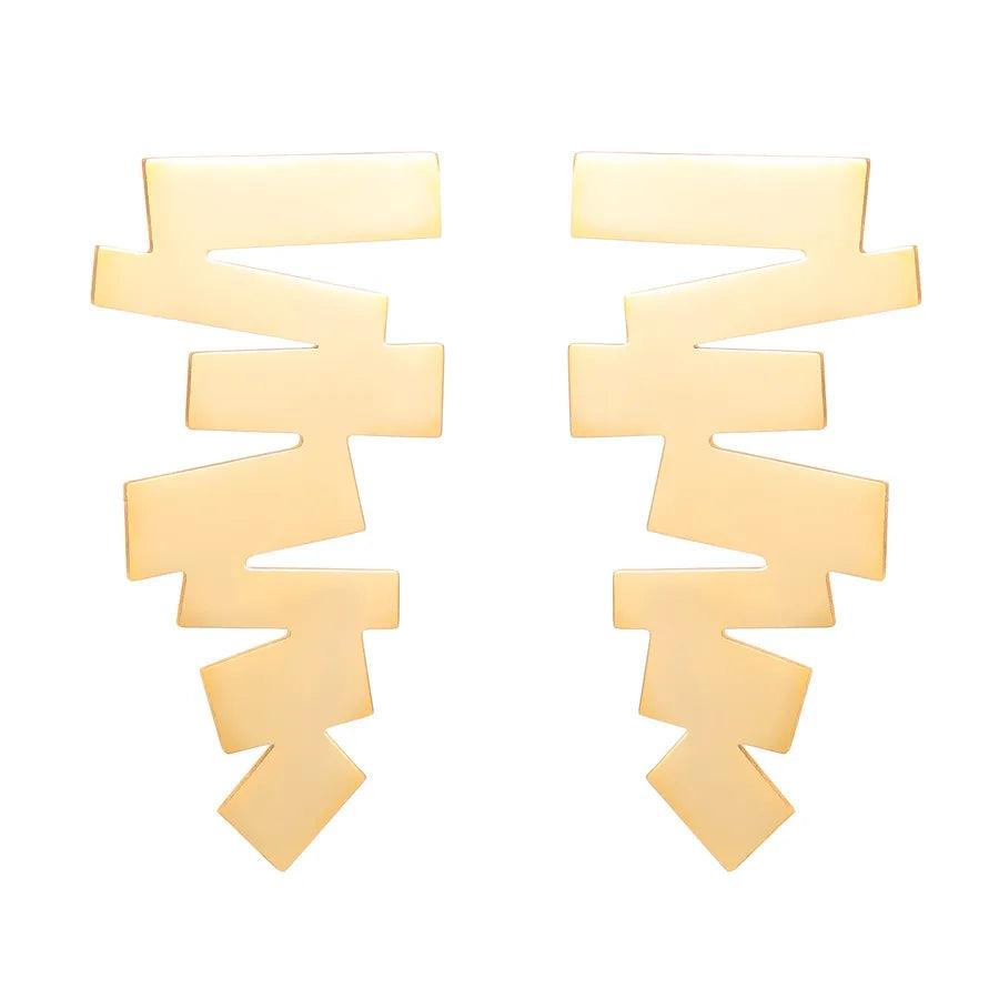1 Pair Nordic Style Simple Style Geometric Solid Color Titanium Steel Ear Studs - Lilah jewellery boutique