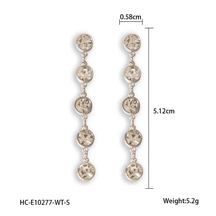1 Pair IG Style Exaggerated Tassel 304 Stainless Steel Titanium Steel 18K Gold Plated Drop Earrings - Lilah jewellery boutique