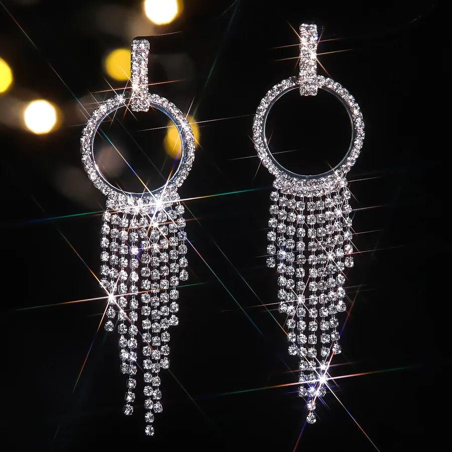1 Pair Simple Style Classic Style Tassel 316 Stainless Steel Drop Earrings - Lilah jewellery boutique