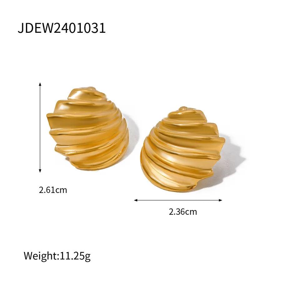 1 Pair Retro Solid Color Tassel 304 Stainless Steel Ear Studs - Lilah jewellery boutique