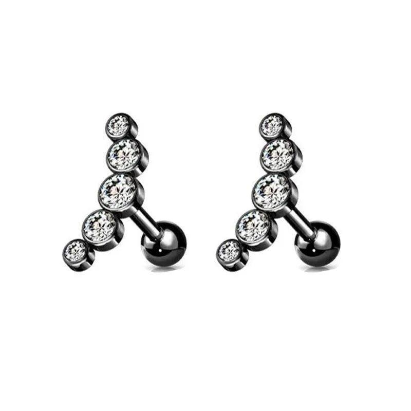 1 Piece Modern Style Classic Style Geometric Plating 304 Stainless Steel Ear Studs - Lilah jewellery boutique