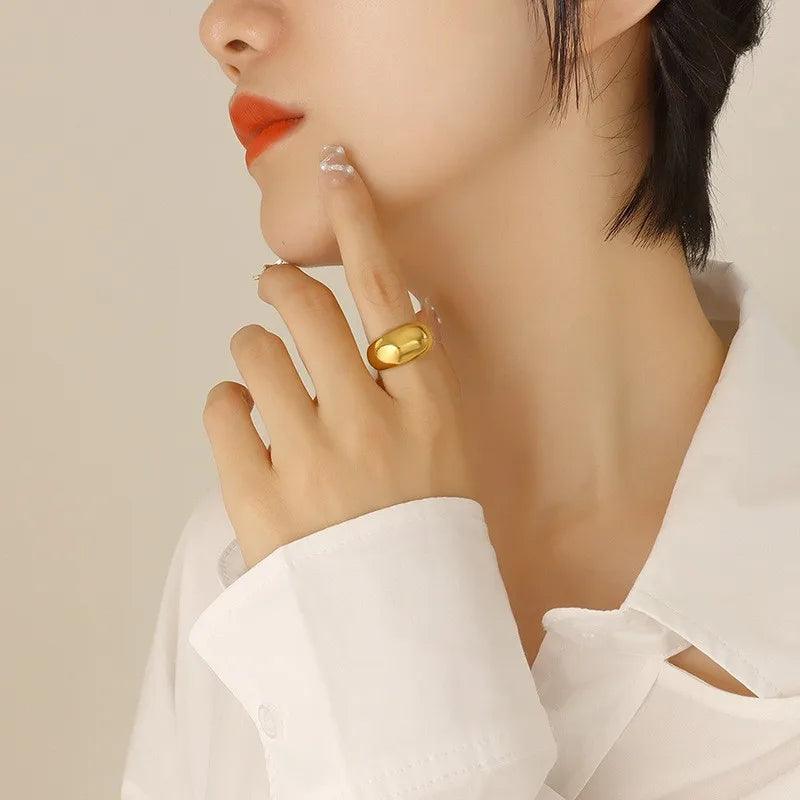 Wholesale Jewelry 304 Stainless Steel 18K Gold Plated Rings - Lilah jewellery boutique